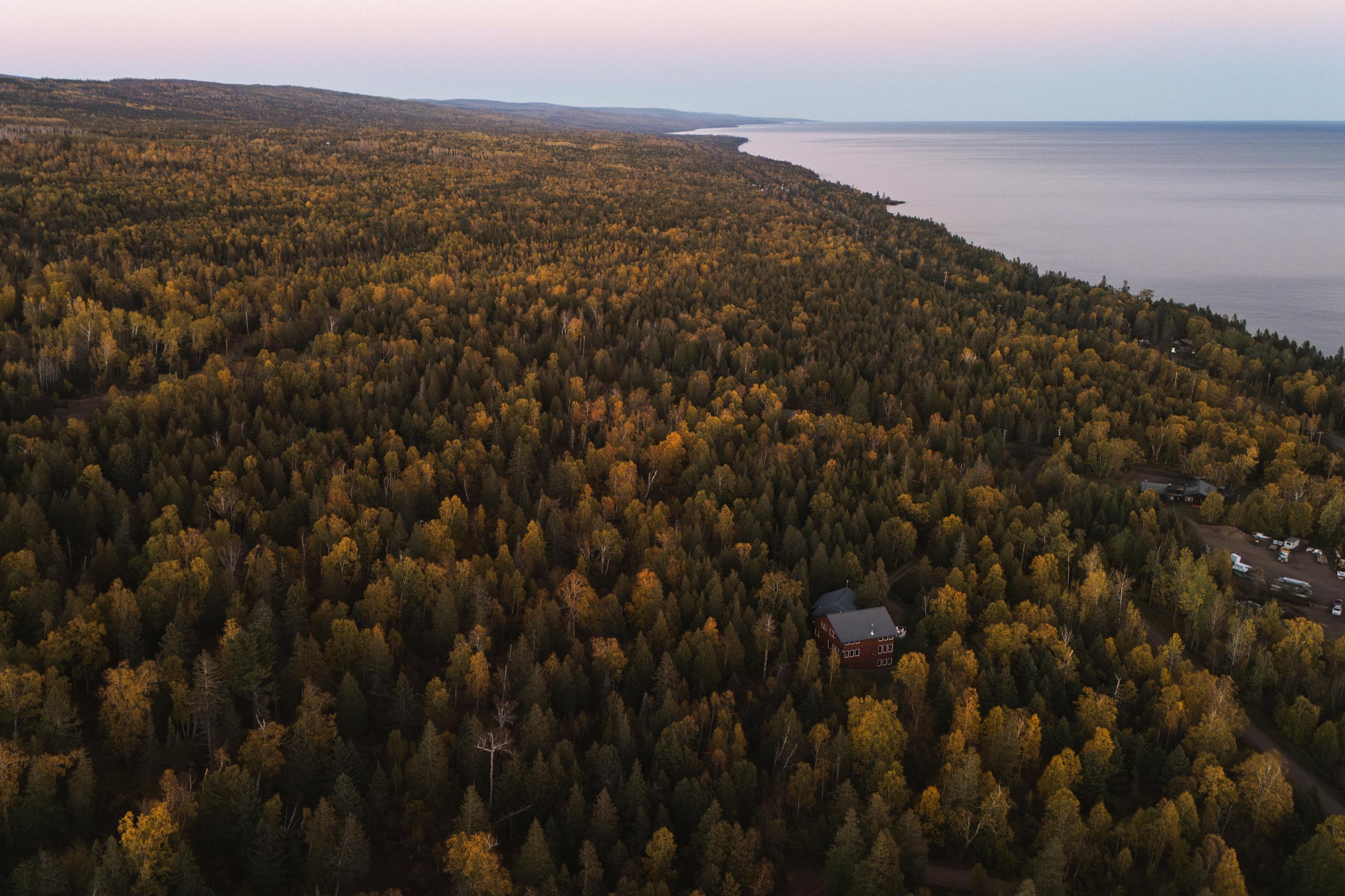 Lake Superior and the Minnesota North Shore in fall color