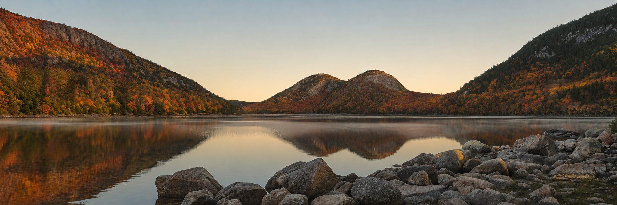 Jordan Pond and the Bubbles in Acadia National Park