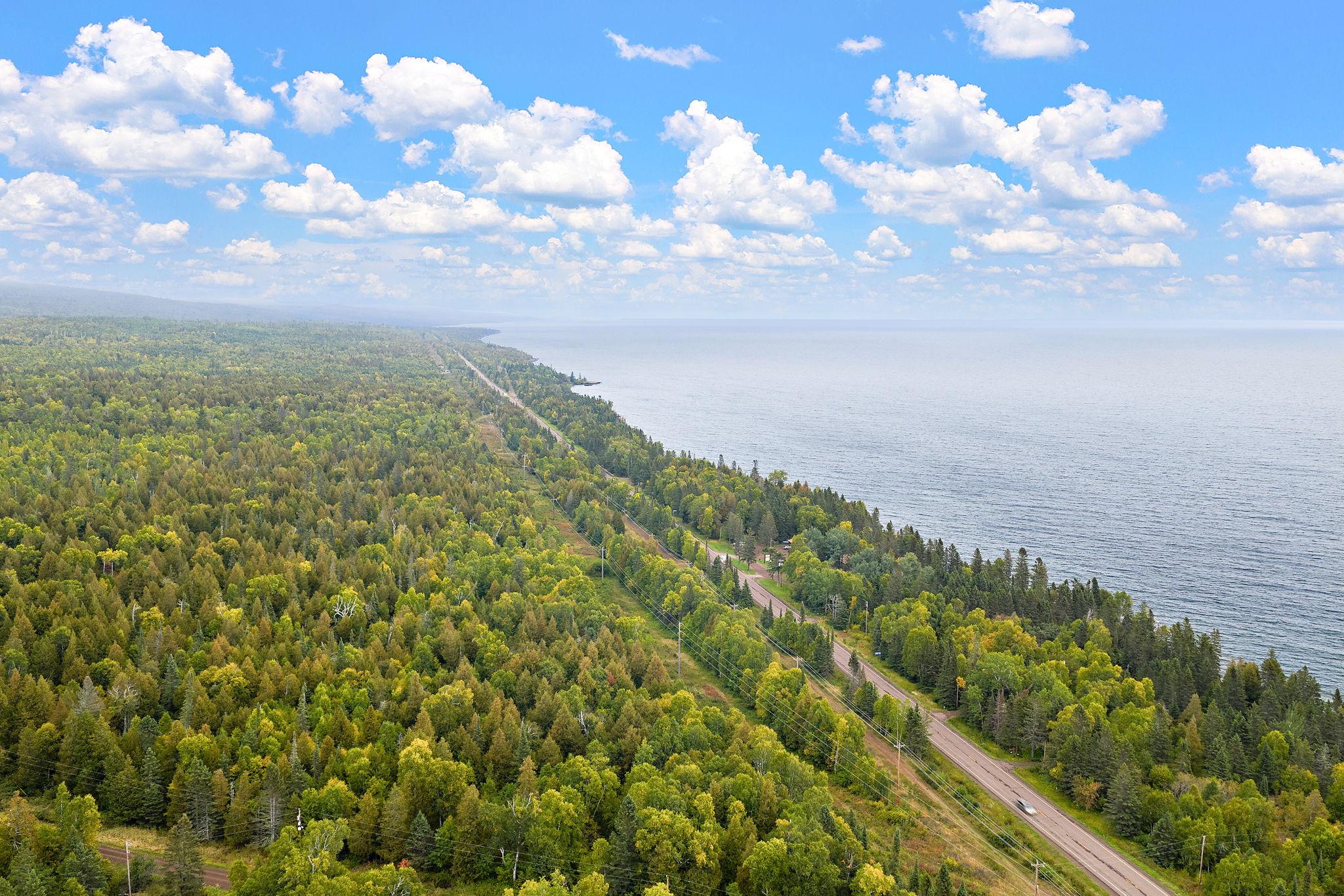 The North Shore forest running down to Lake Superior near Nordhus Lodge